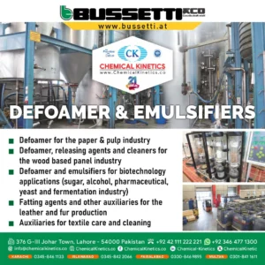 Bussetti Defoamers And Emulsifiers For Industrial Use - Bussetti Defoamers And Emulsifiers - Chemical Kinetics