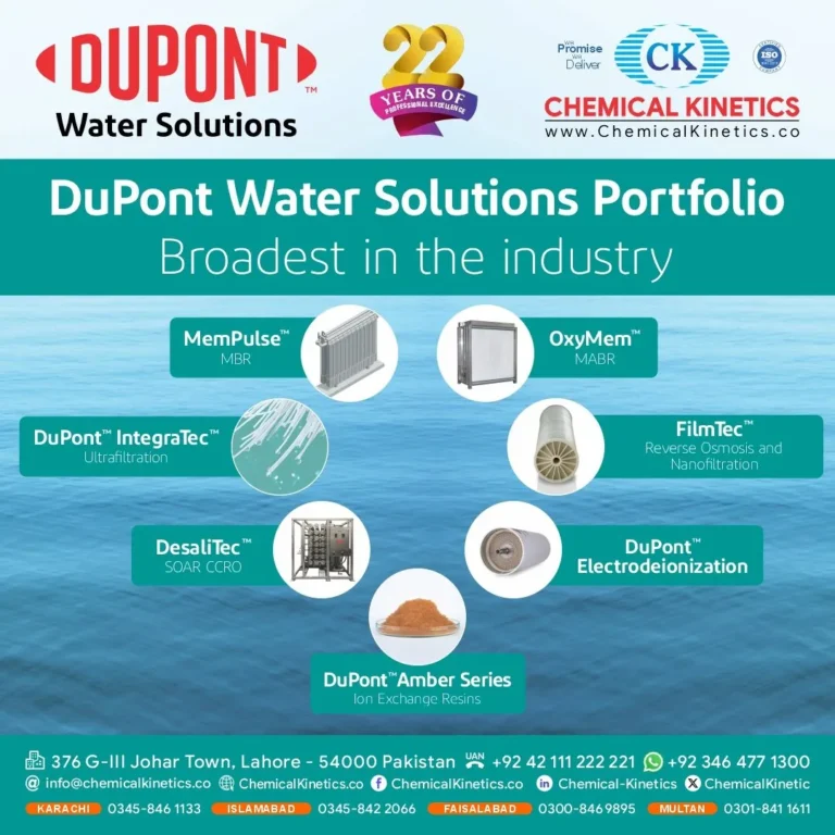 DuPont Water Treatment Solutions For Industry In Pakistan - Dupont Portfolio - Chemical Kinetics