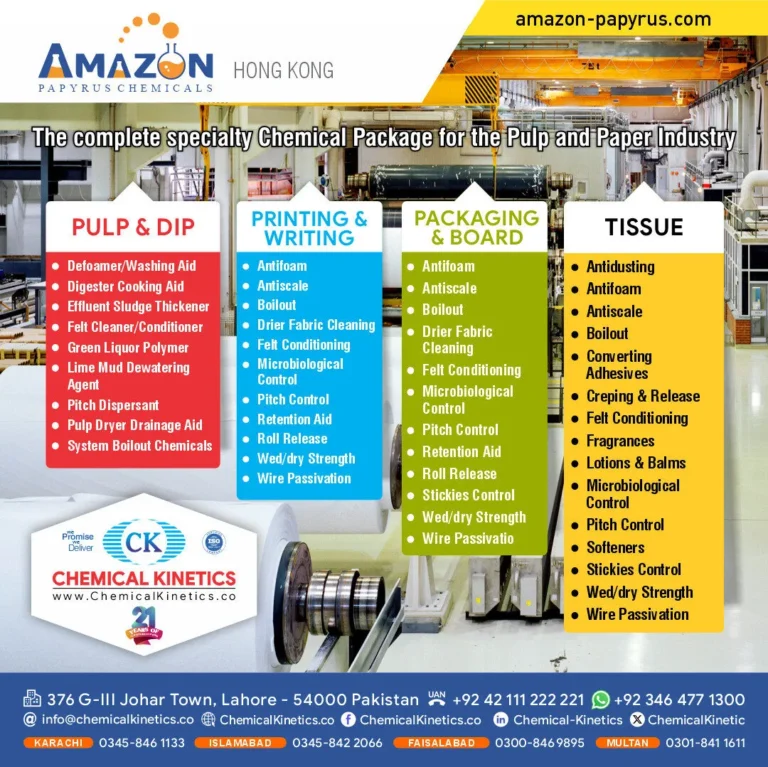Amazon Papyrus Paper Chemicals For Pulp Amp Paper Industry - Amazon Papyrus Paper Chemicals - Chemical Kinetics