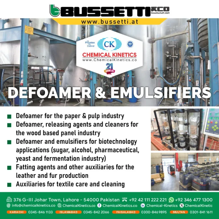 Bussetti Defoamers And Emulsifiers For Industrial Use - Bussetti Defoamers And Emulsifiers - Chemical Kinetics